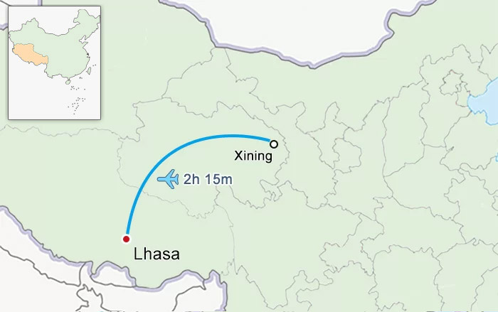 Xining to Lhasa Flight