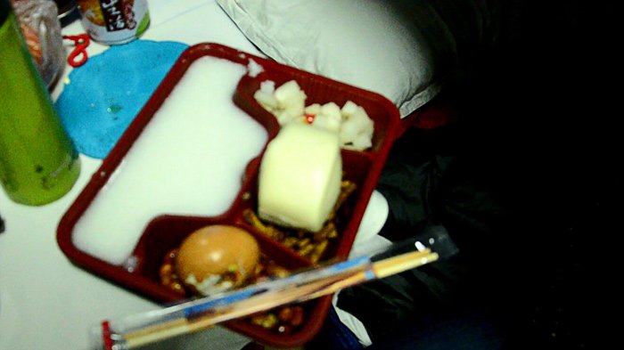 Nutritiuos morning meal sold in the train, at 10 Yuan