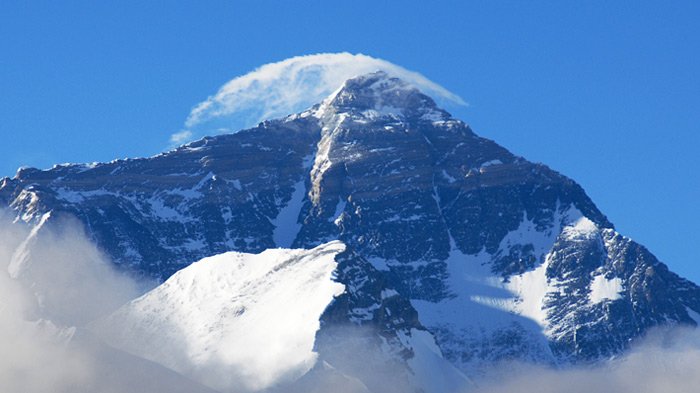 flag clouds of Mt. Everest