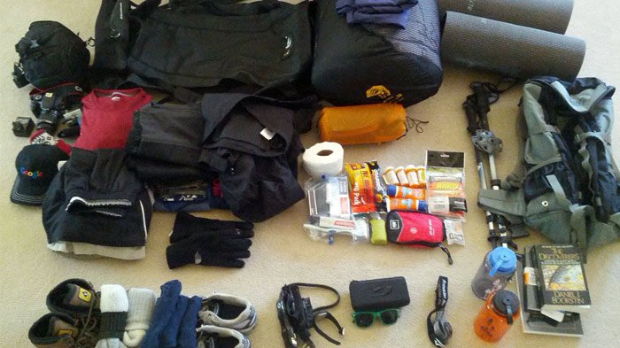 packing list for trekking