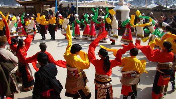 spring festival celebration in Tibet