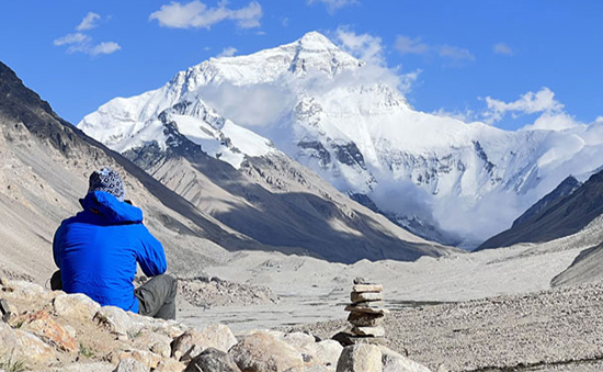 Mount Everest in Tibet