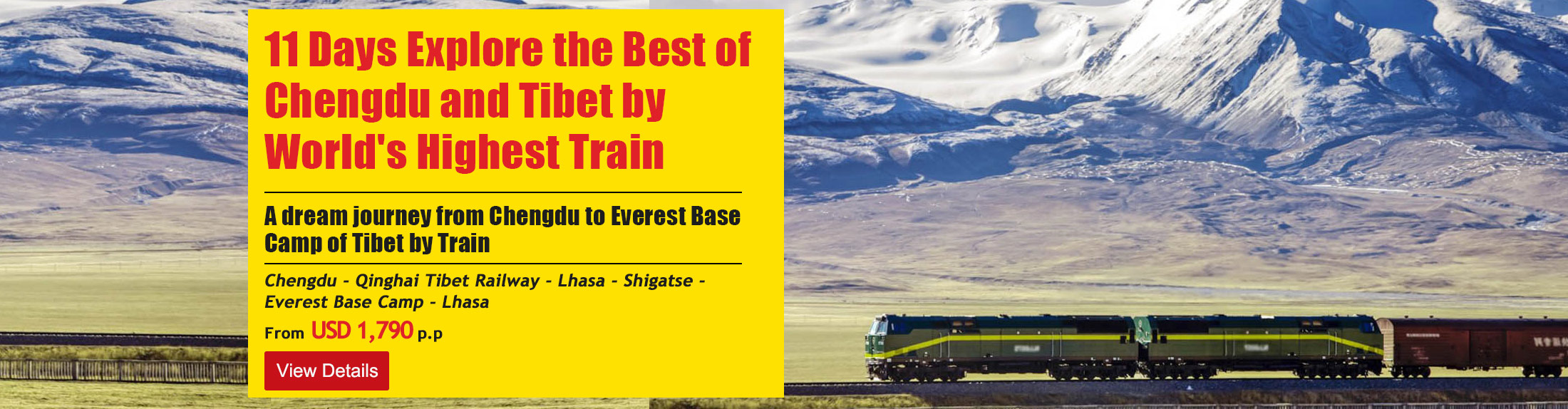 Chengdu Xining Tibet Tour by Train