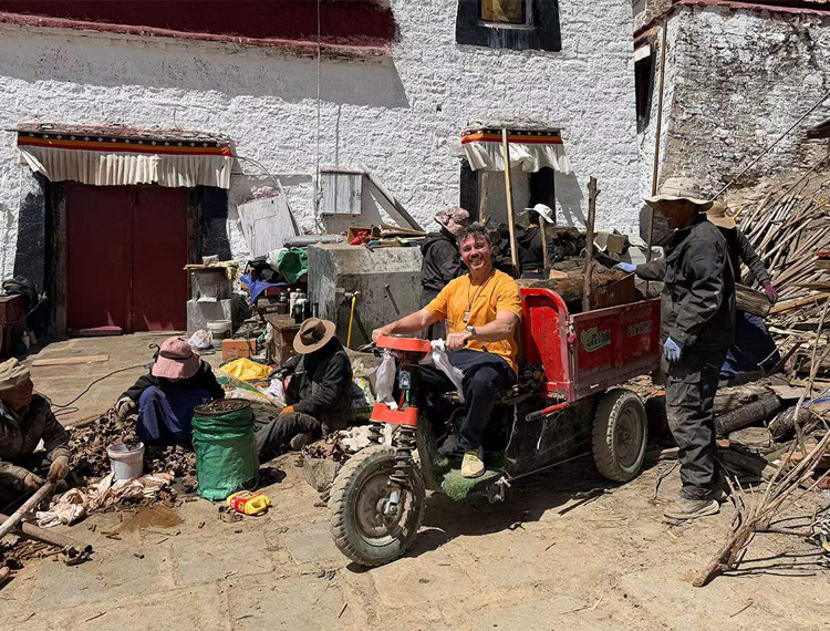 stepping into daily village life