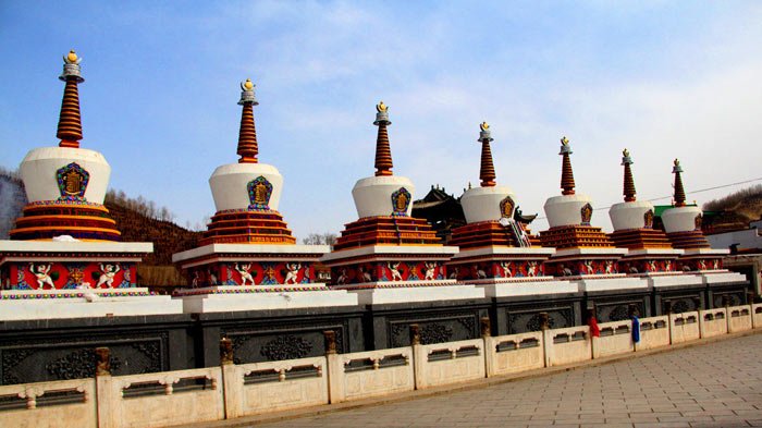 Kumbum Monastery is situated in Qinghai