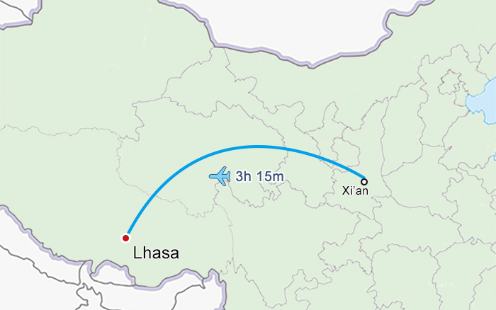 Xian to Tibet Flight
