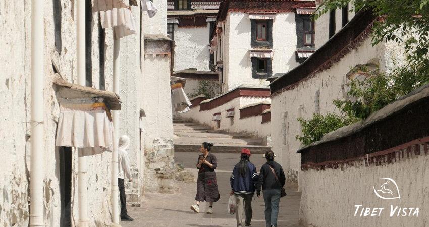 Wander through the alleys in the massive Tashilhunpo Monastery