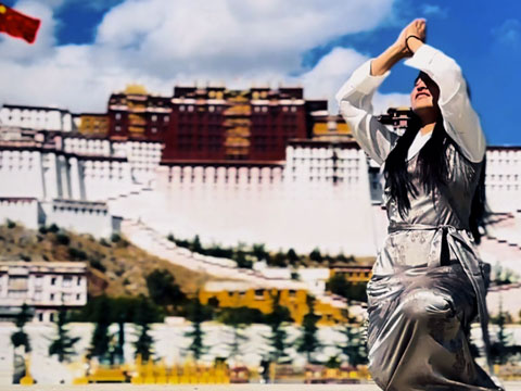 the Potala Palace in Lhasa