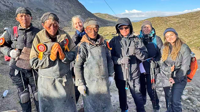 local pilgrims at Mount Kailash