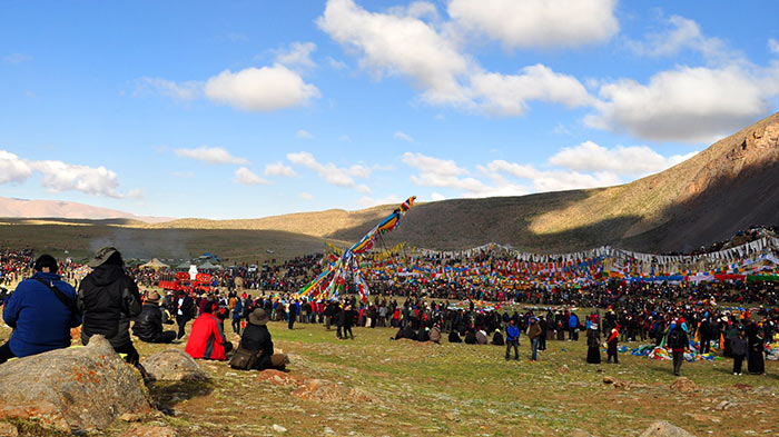 Every year thousands of people gather at the holy mountain