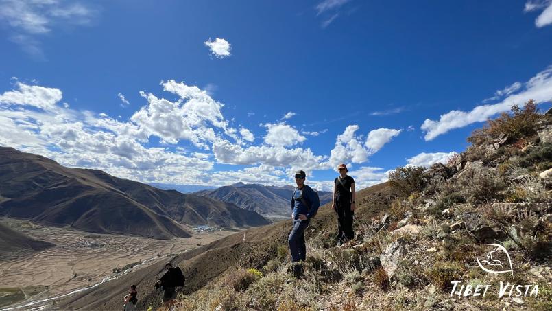 enjoy scenic hike around ganden monastery