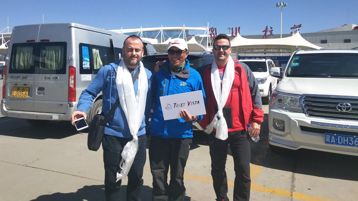 Arriving at Lhasa Airport