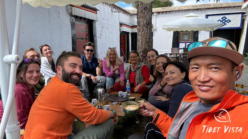 enjoy coffee with our guide