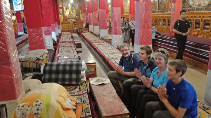 Praying at a Tibetan Monastery