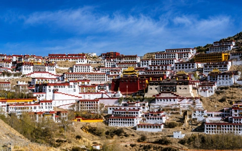 Ganden Monastery in Lhasa, Tibet