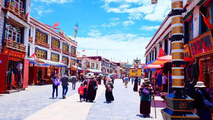 Barkhor Kora in Lhasa, Tibet