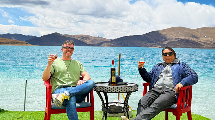Yamdrok lake near Lhasa