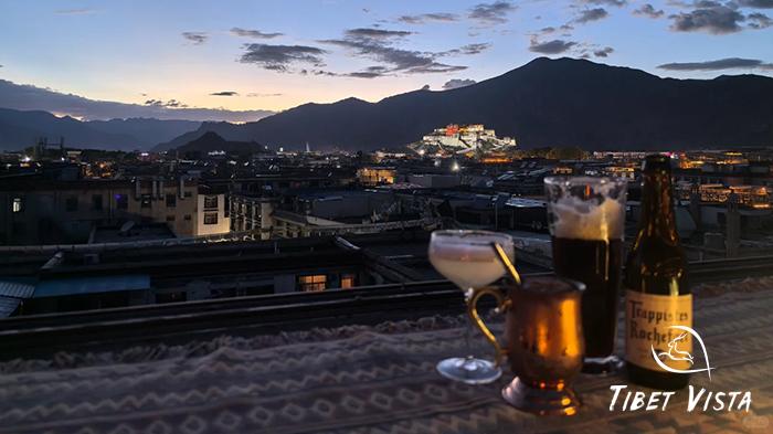 Potala Palace Night View from Bars