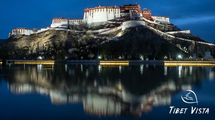 Potala Palace Night View in Zongjiao Lukang Park