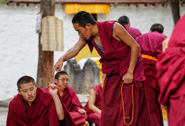 Monk Debate is a highlight of Sera Monastery 