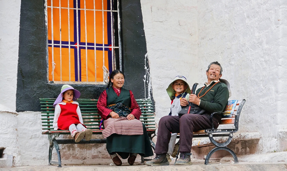 Local Tibetan family