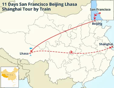 11 Days San Francisco Beijing Lhasa Shanghai Tour by Train