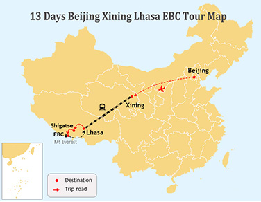 13 Days Xining and Tibet Natural Scenery Tour from Beijing