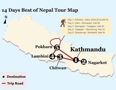 14 Days Best of Nepal Tour