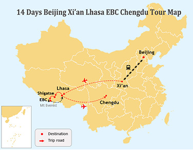 14 Days World Cultural Heritage Sites Tour of China and Tibet