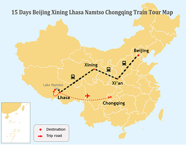 15 Days Beijing Xian Lhasa Namtso Chongqing Tour