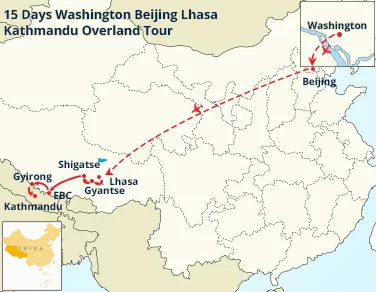 15 Days Washington Beijing Lhasa Kathmandu Overland Tour
