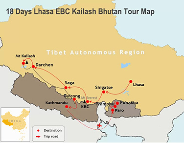 18 Days Spiritual Adventure to Tibet and Bhutan