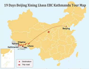 19 days beijing,tibet,ebc,kathmandu tour