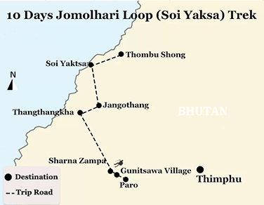 10 Days Jomolhari Loop (Soi Yaksa) Trek