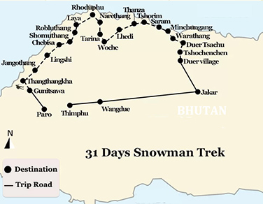 31 Days Snowman Trek 