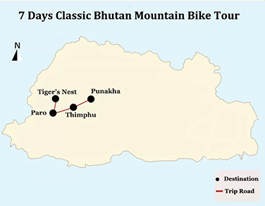7 Days Classic Bhutan Mountain Bike Tour