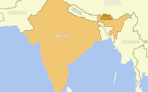 Where is Bhutan in India Map? / Bhutan India Map