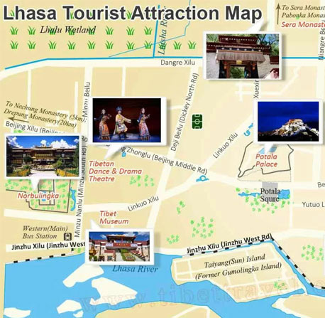 lhasa-attraction-map
