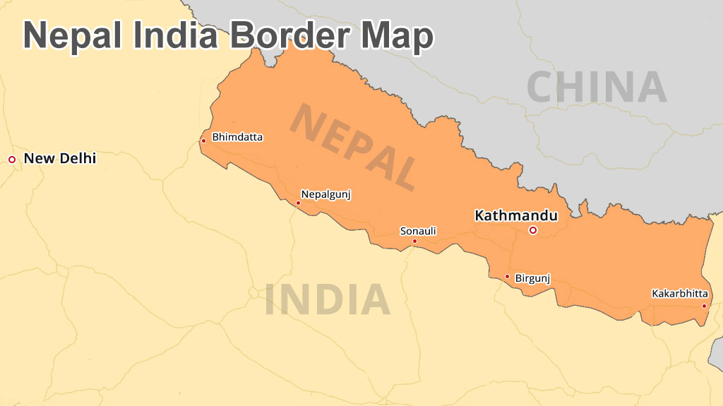 Nepal Border Map