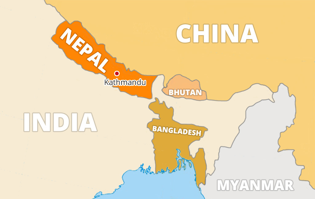 Nepal Surrounding Coutries 