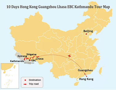 10-Day Classic Hong Kong Guangzhou Lhasa Kathmandu Tour