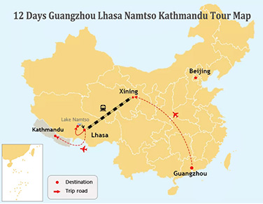 12-Day Epic Guangzhou, Xining, Lhasa, and Kathmandu Tour