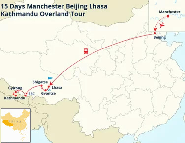 15 Days Manchester Beijing Lhasa Kathmandu Overland Tour