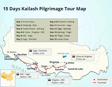 15 Days Kailash and Manasarova Tour