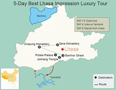 5-Day Best Lhasa Impression Luxury Tour