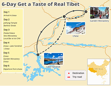 6-Day Get a Taste of Real Tibet