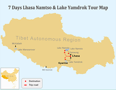 7-Day Holy Lake Luxury Tour to Yamdrok & Namtso