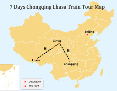 7 Days Chongqing Lhasa Train Tour