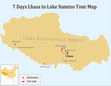 7 Days Lhasa to Namtso Tour in Shoton Festival