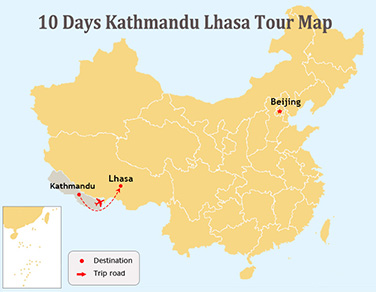 8 Days Kathmandu Lhasa City Tour with Scenic Trekking